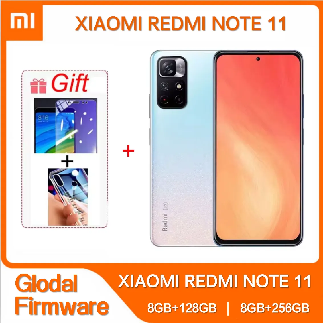 Global ROM Xiaomi Redmi Note 11 5000mAh 18W Charge 50MP Triple Camera 6.5'' 90Hz Display MTK HelioG88 Octa Core 5G Smartphone - Imagen 1