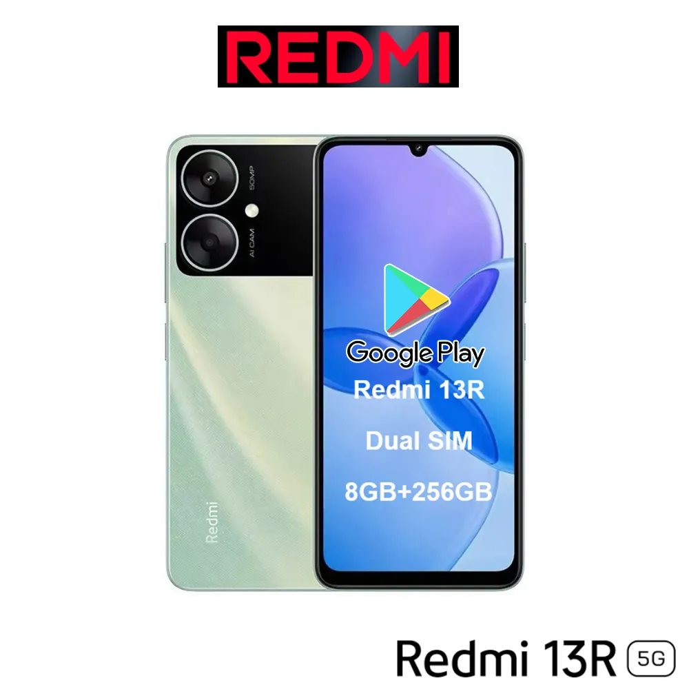 XIAOMI smart phone Redmi 13R 5G/support Bluetooth 5.3, dual-band WiFi/6.74-inch water drop LCD screen/Mediatek DNT 6100+ - Imagen 2