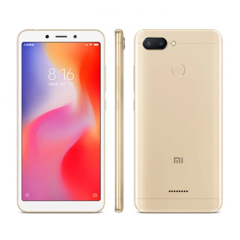 Xiaomi Redmi 6 Smartphone  googleplay Mobile Phone 5.45" Full Screen AI Face ing used phone - Imagen 4