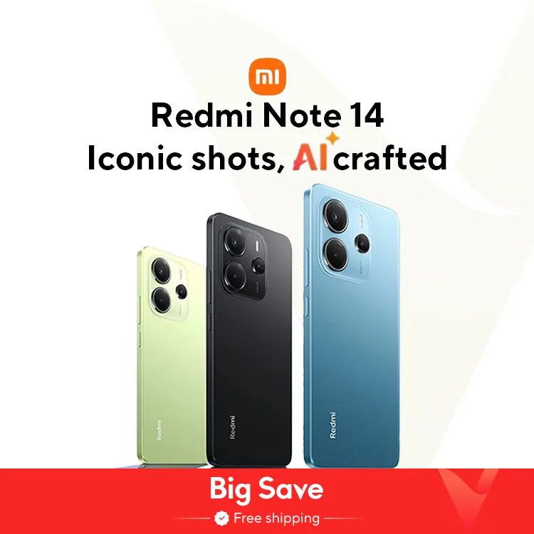 【World Premiere】Global Version Xiaomi Redmi Note 14 MediaTek Helio G99-Ultra 108MP AI Camera 5500mAh 6.67" 120Hz AMOLED Display - Imagen 1