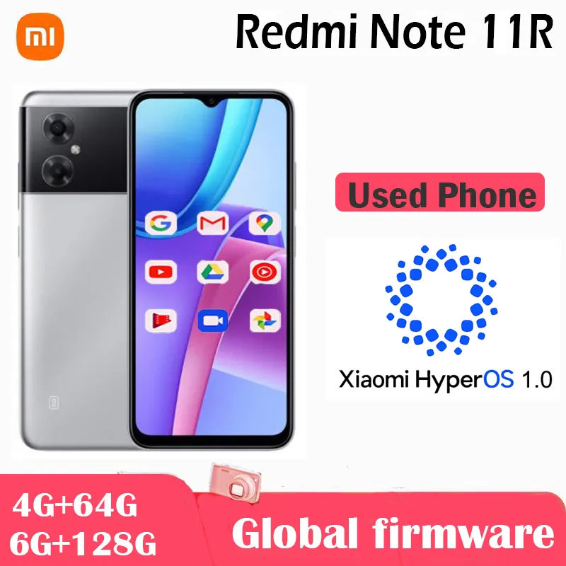 Global Rom Xiaomi Redmi Note 11R Smartphone MTK700 5000mAh HyperOS 1.0 90 Hz 6.58“ FHD+ 13MP Bluetooth 5.1 used phone - Imagen 1