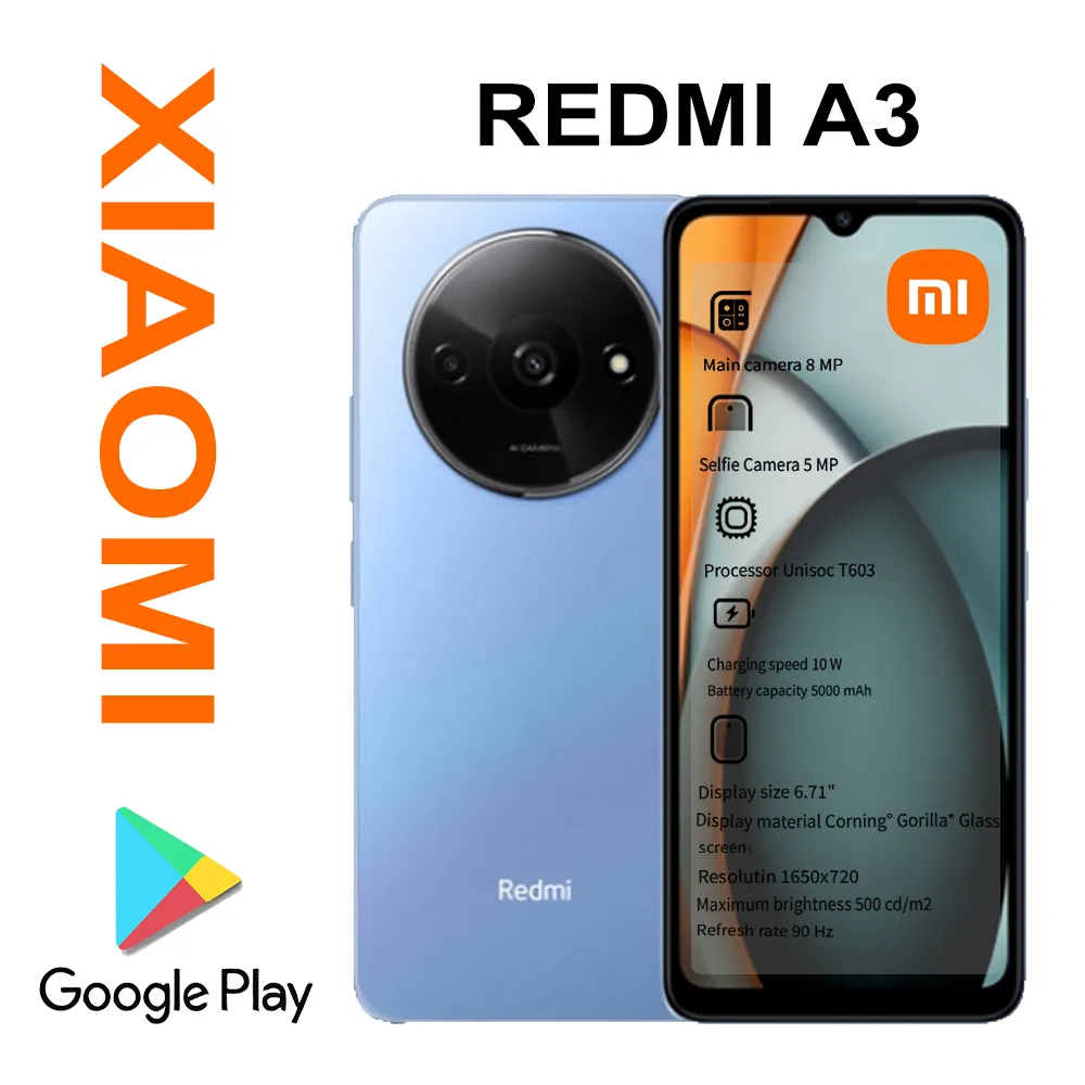 XIAOMI/REDMI A3 6.71-inch water drop screen smartphone with 90Hz refresh rate HD+ (1650×720) pixels 4GB+128GBn memory 5000 mAh - Imagen 2