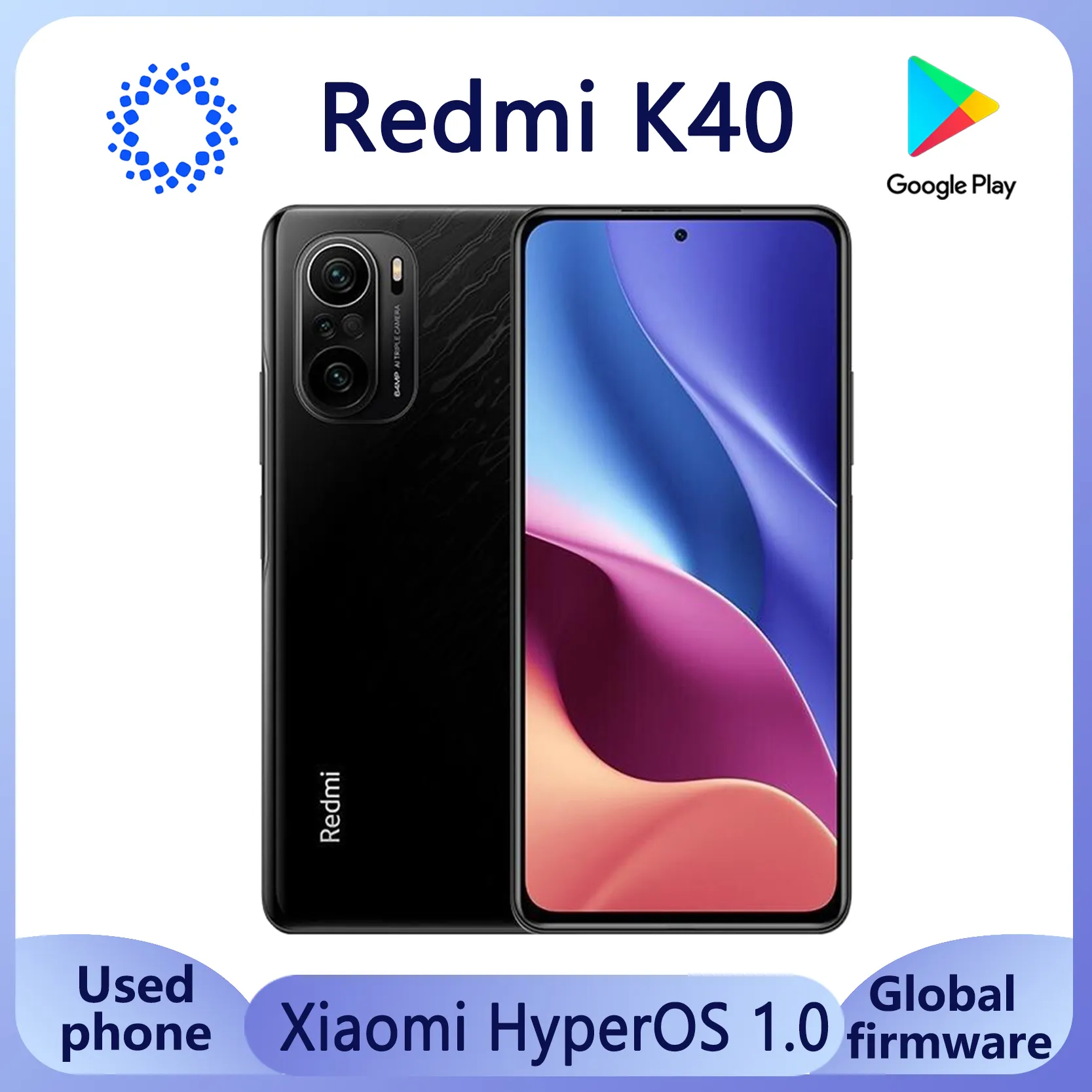 Xiaomi Redmi K40 6.67" AMOLED 120Hz Snapdragon 870 4520mAh 48MP Triple Camera hyperOS 1.0 Smartphone  used phone - Imagen 1