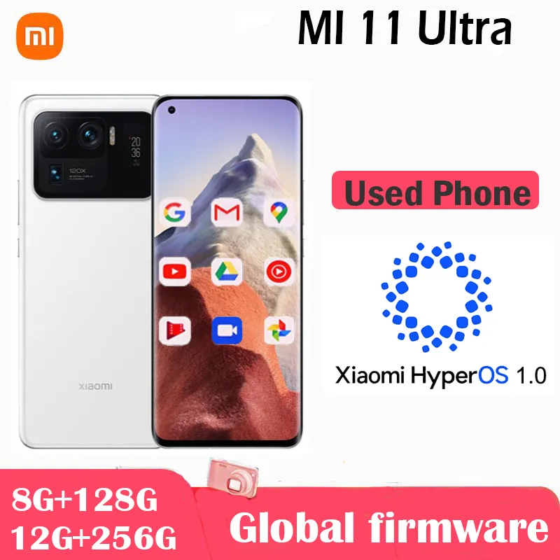 Xiaomi Mi 11 Ultra Smartphone 5G HyperOS 1.0  5000mAh Battery Octa-core 50MP Camera 6.81” Display Android used phone - Imagen 1