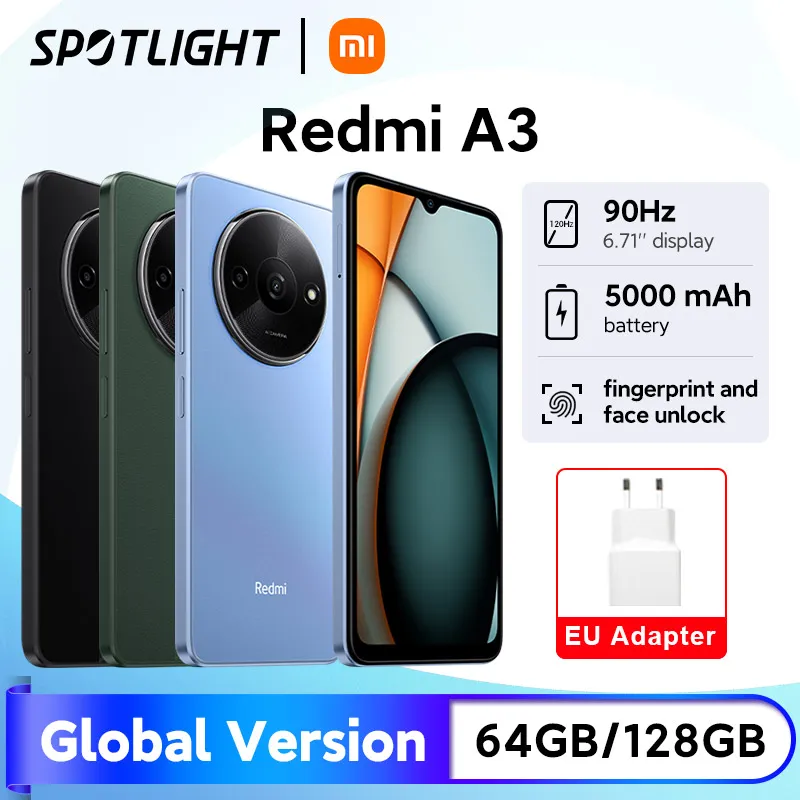 [World Premiere] Xiaomi Redmi A3 Smartphone 6.71" Dot Drop display MediaTek Helio G36 64GB / 128GB ROM 5000mAh Battery 90Hz - Imagen 6