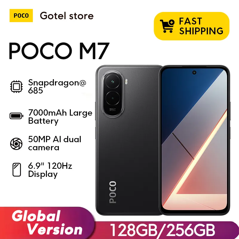 【World Premiere】POCO M7 Global Version Smartphone Snapdragon 685 7000mAh battery Immersive 6.9" FHD+ Display NFC 33W Charging - Imagen 1