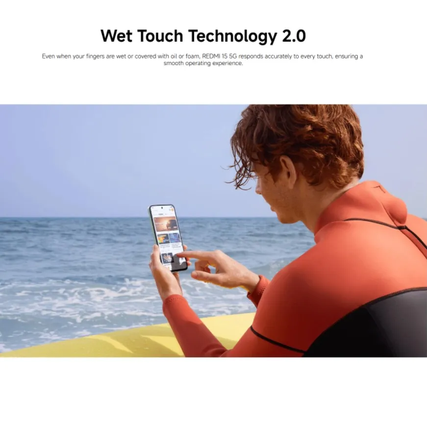 Global Version Redmi 15 5G Smartphone 6.9" 144Hz Display 50MP 7000mAh Battery 33W Fast Charge Snapdragon 6s Gen 3 NFC - Imagen 5