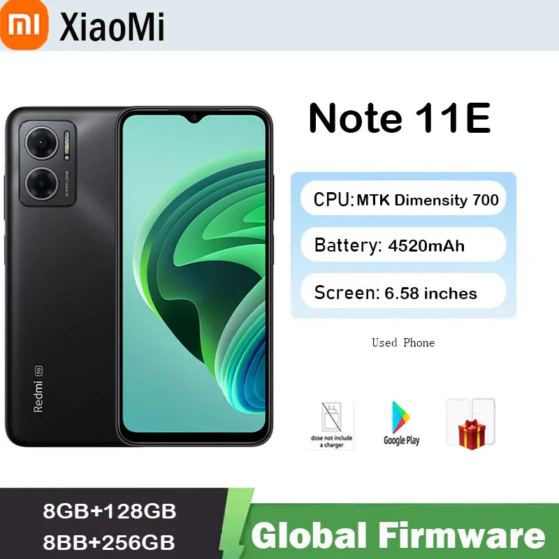 Global firmware Xiaomi Redmi Note 11E 5G Smartphone 5000mAh Charge Dimensity 700 50MP Camera 90Hz Display used phone - Imagen 1