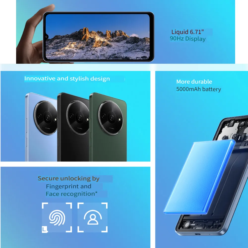 XIAOMI/REDMI A3 6.71-inch water drop screen smartphone with 90Hz refresh rate HD+ (1650×720) pixels 4GB+128GBn memory 5000 mAh - Imagen 6