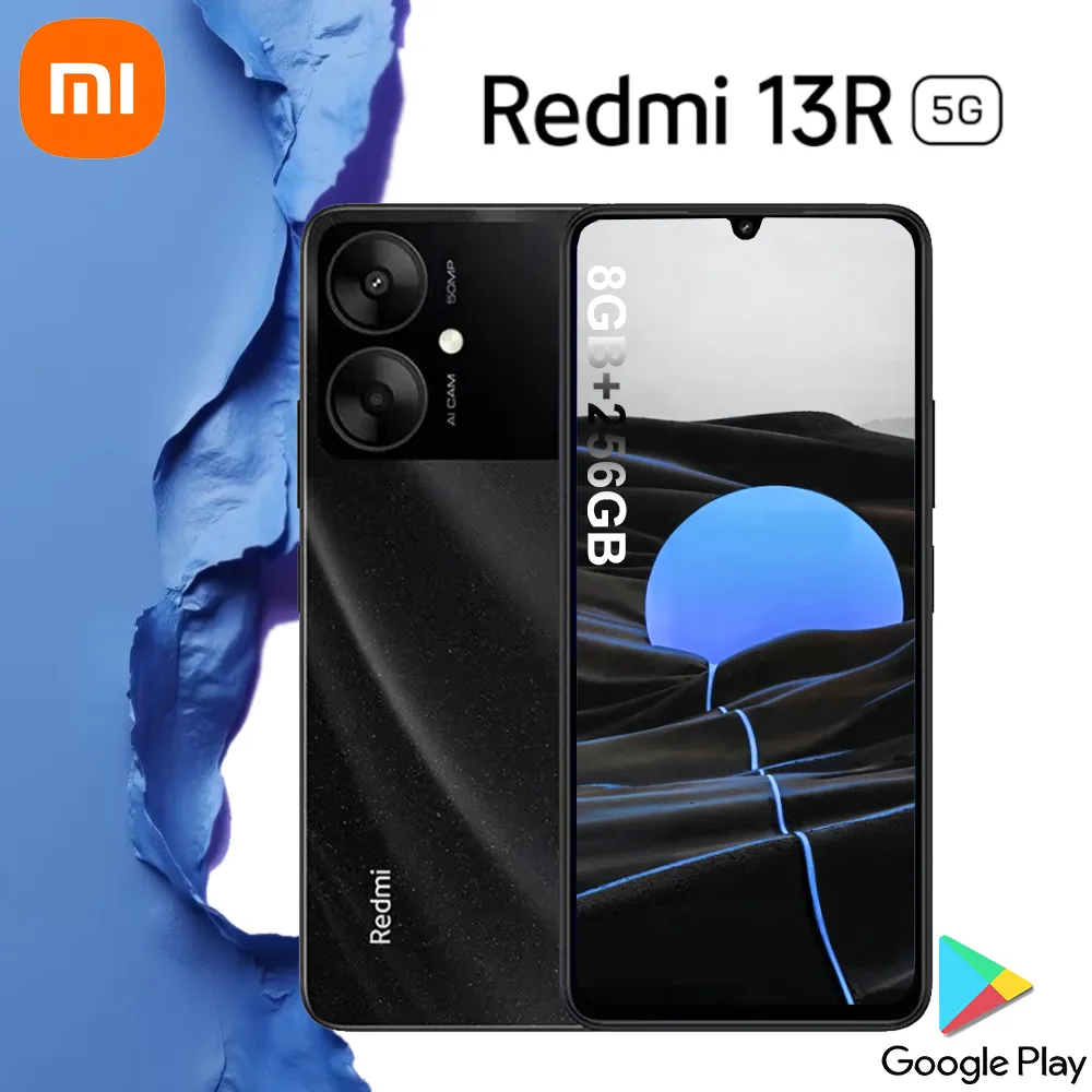 XIAOMI Redmi 13R 5G wired fast charging smartphone/8GB+256GB/5000mAh/50 million pixels camera support 1080P 30fps recording - Imagen 2