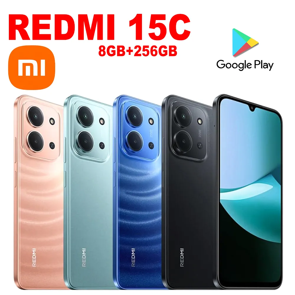 XIAOMI REDMI 15C fashion smartphone 8GB+256GB/6000mah battery capacity/side fingerprint/facial recognition/GPS/NFC - Imagen 1