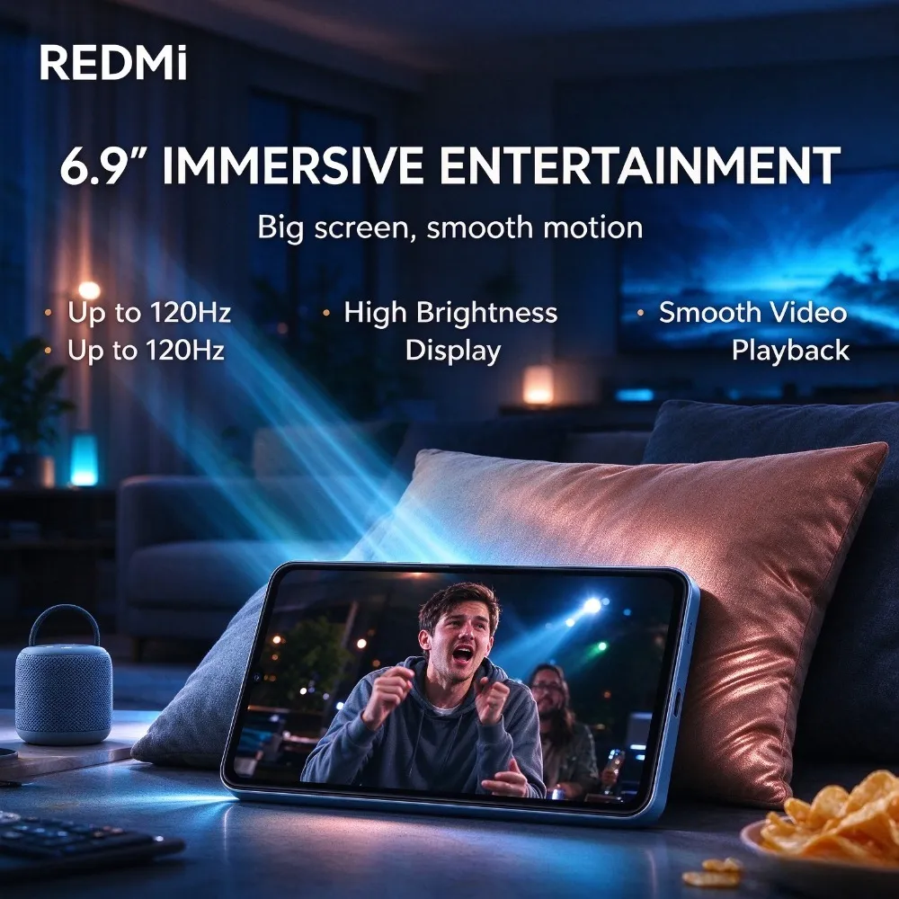 2026 New Xiaomi Redmi 15C global Smartphone 120Hz Screen 6000mAh Battery 5G Dual-SIM 8core Processor Mobile Phone 8+256GB Memory - Imagen 3
