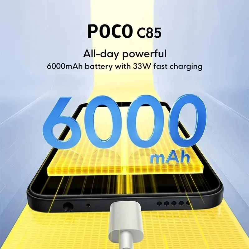 Xiaomi POCO C85 4G Smartphone 6.79" HD+ 90Hz Display 5000mAh Battery Dual SIM Mobile Phone - Imagen 3