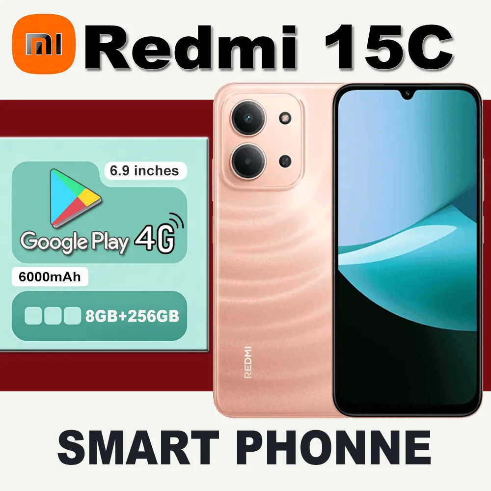XIAOMI REDMI 15C original smart phone 4G network 6.9-inch 120Hz, LCD screen 8GB+256GB memory 6000mAh battery capacity - Imagen 1