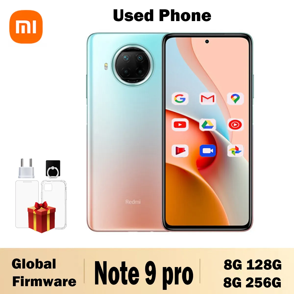 Xiaomi Redmi Note 9 Pro 5G Global Firmware  Smartphone  Qualcomm  33W Snapdragon 750G 108MP 4820mAh 6.67-inch used phone - Imagen 1