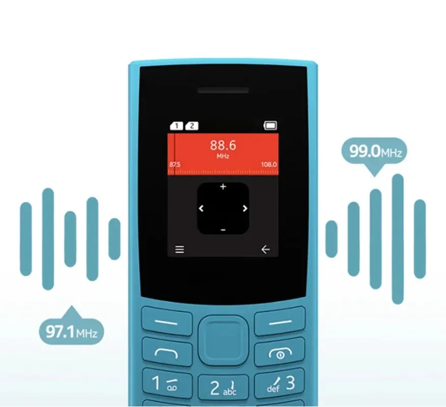 Finland Made 105 4G 2023 Feature Phone Dual SIM1450mAh Multi-language Battery Bluetooth 5.0 Hebrew Keyboard Available Used Phone - Imagen 5