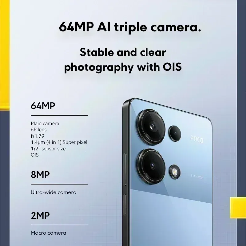 POCO M6 Pro Global Version 64MP Triple Camera with OIS 67W turbo charging Helio G99 Ultra 120Hz Flow AMOLED - Imagen 6