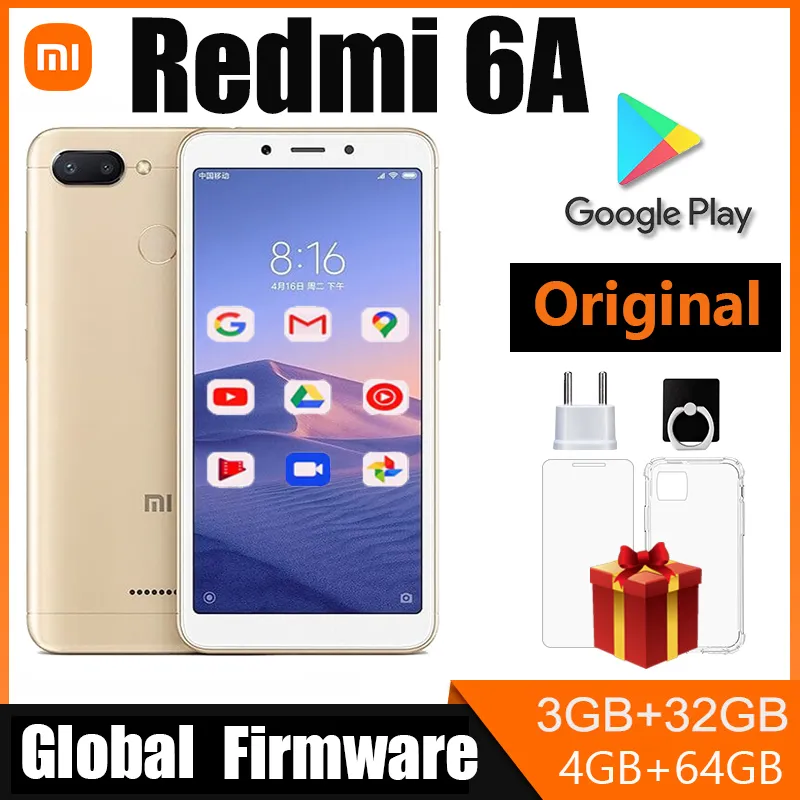 Xiaomi Redmi 6A Smartphone 5.45'' Full Screen AI Face Helio A22 Processor google play Glaobal ROM - Imagen 1