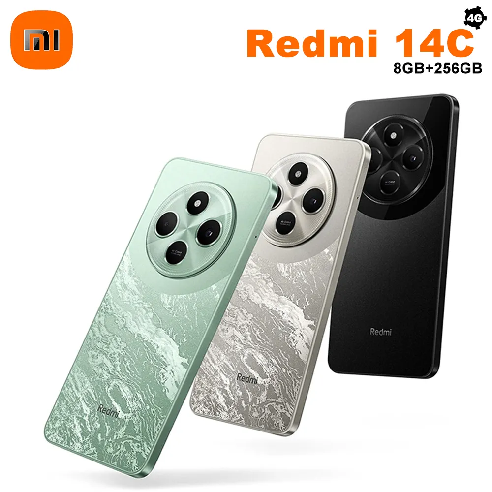 XIAOMI Redmi 14C 4G smart phone 6.88 inches support night view mode portrait beauty fashion camera phone 5160mAh 18W Type-C - Imagen 1