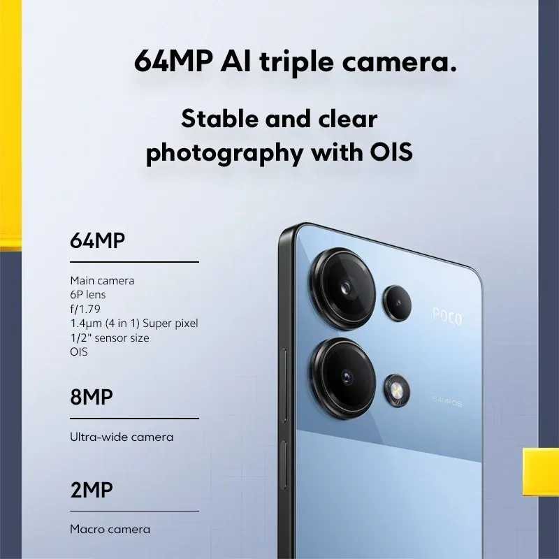 POCO M6 Pro 4G Global Version 64MP Triple Camera with OIS Helio G99-Ultra Octa-core 5000mAh Battery 12GB 512GB - Imagen 3