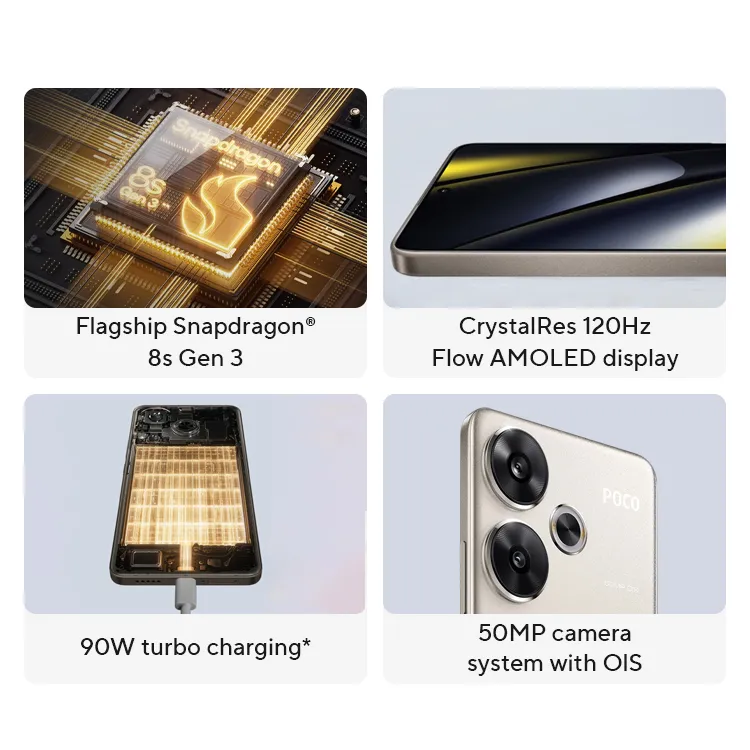 World Premiere POCO F6 Smartphone Global Version Snapdragon®8s Gen 3 NFC 120Hz Flow AMOLED 90W Turbo Charging 5000mAh Battery - Imagen 2