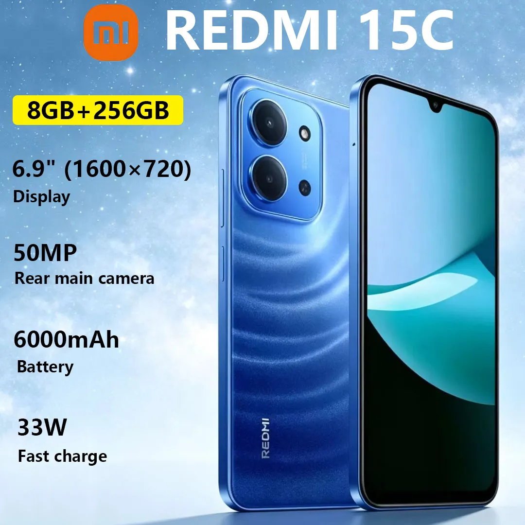 Xiaomi Redmi 15C Mobile Phone 6.9-inch 120Hz High-refresh Screen 6000mAh Battery 50MP Main Camera High-performance Smartphone - Imagen 1