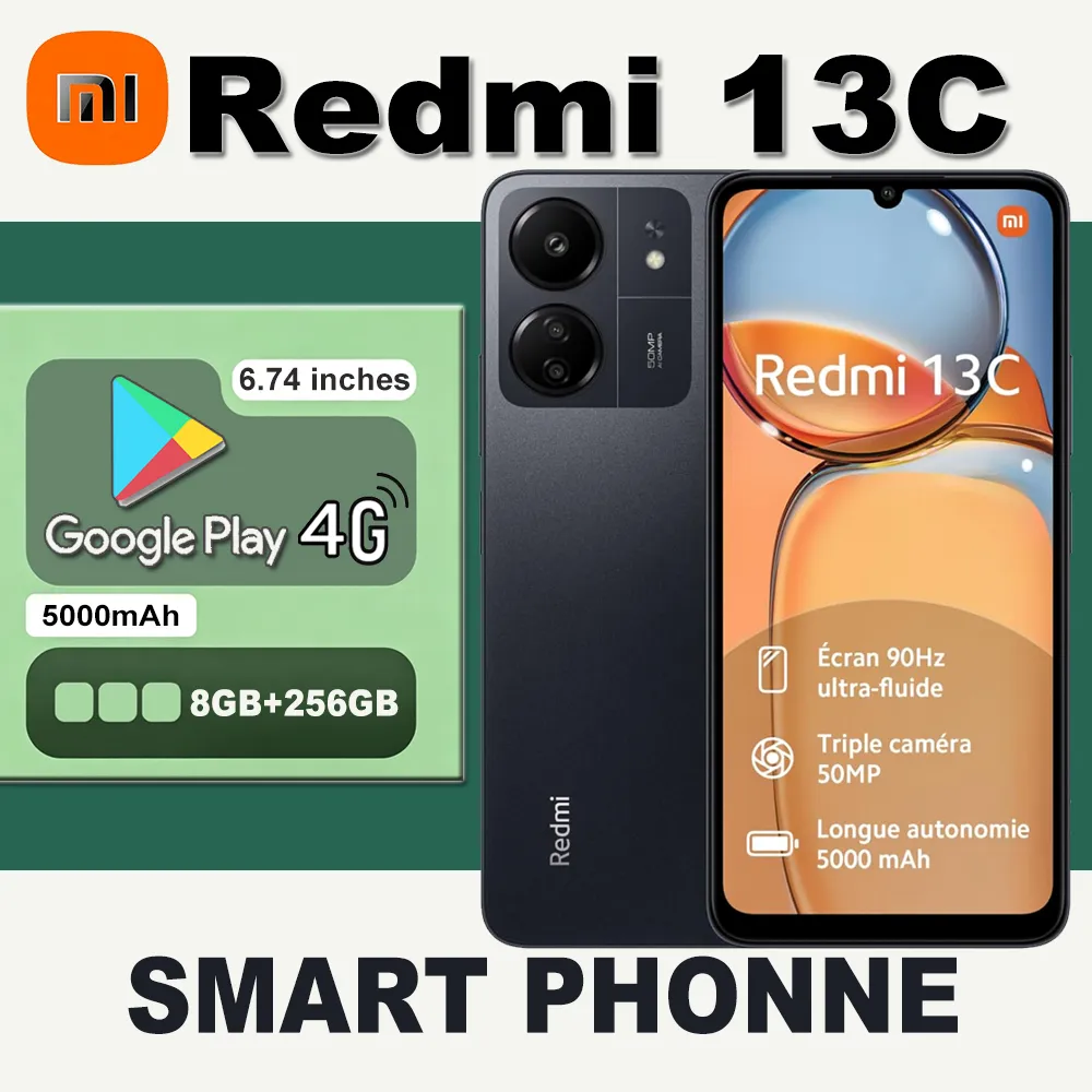 XIAOMI Redmi 13C smartphone supports 4G network NFC function, 6.74inches/8GB+256GB memory/ 5000mAh long standby phone - Imagen 1