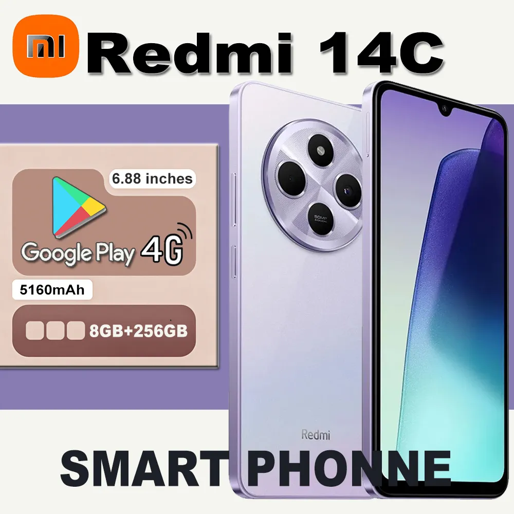 XIAOMI Redmi 14C smart phone 4G network 6.88-inch 120Hz, LCD screen 8GB+256GB/5160mAh long battery life/side fingerprint - Imagen 6
