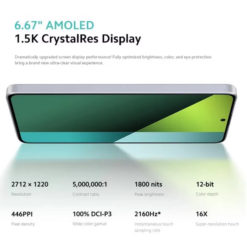 Xiaomi Redmi Note 13 Pro 5G Smartphone 200MP OIS Camera  Global firmware Snapdragon 7s Gen 2 6.67" AMOLED used phone - Imagen 2