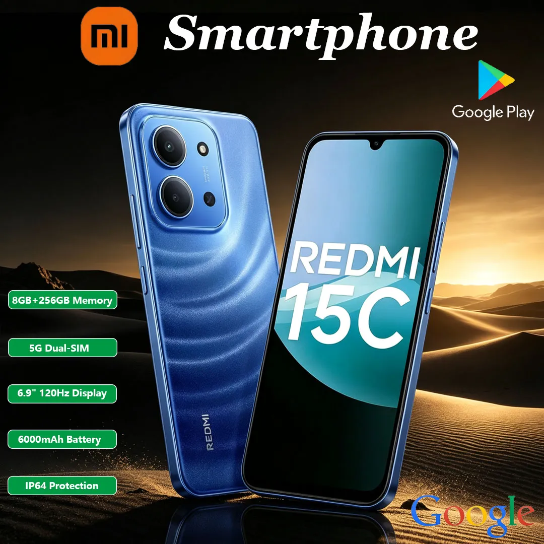 New Xiaomi Redmi 15C New Smartphone 120Hz Screen Octa-core Processor 6000mAh Battery 5G Dual-SIM Strong Performance Gaming Phone - Imagen 1