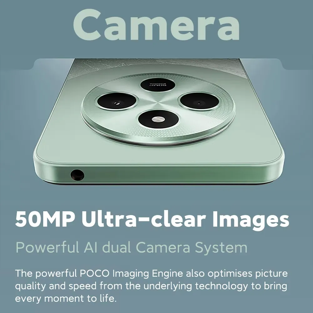 Poco C75  G81-Ultra Xiaomi hyperos 50MP AI dual camera 5160mAh NFC battery 6.88 '120Hz Display - Imagen 4