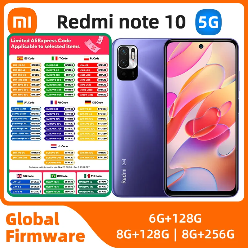 xiaomi redmi note10 Android 5G Unlocked 6.5 inch 8GB RAM 256GB ROM All Colours in Good Condition Original used phone - Imagen 1