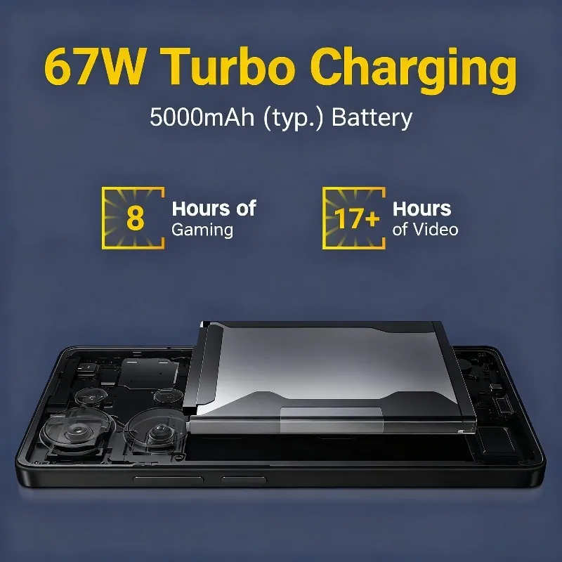 POCO M6 Pro Mobile Phone  MediaTek Helio G99-Ultra 6.67" FHD+ Display  5000mAh Battery  67W Turbo Charging 3.5mm Jack Smartphone - Imagen 3