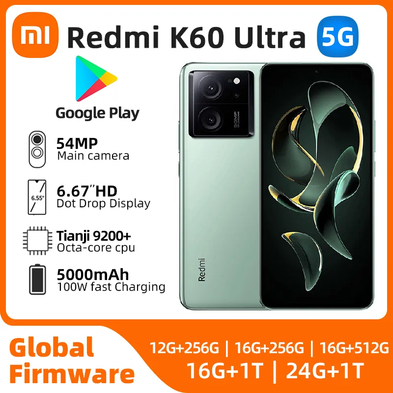 Xiaomi Redmi K60 Ultra Smartphone Dimensity 9200+ 6.67 inches 5000mAh Battery 120W Fast Charging Bluetooth 5.4 used phone - Imagen 1