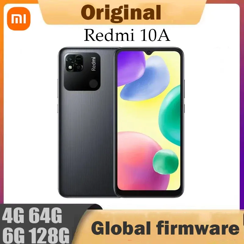 Xiaomi Redmi 10A 4G Smartphone 4GB 64GB Helio G25 Octa Core 6.53' HD Display 13MP Fingerprint 5000mAh Cellphone Used phone - Imagen 1