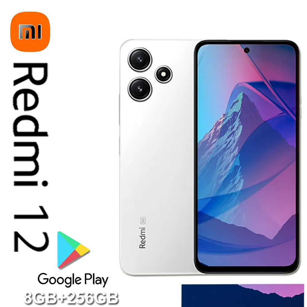 XIAOMI/REDMI 12 4G original smart fashion mobile phone Mediatek Helio G88c processor 8GB+256GBn memory 5000mAh typical battery - Imagen 3