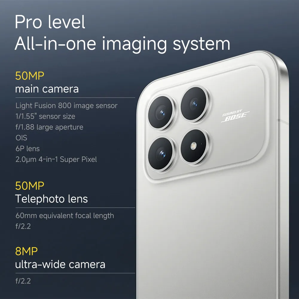 Original POCO F8 Pro Global Version 5G Smartphone Snapdragon 8 Elite 50MP 6.59" AMOLED Display 6210mAh 100W HyperCharge NFC - Imagen 5