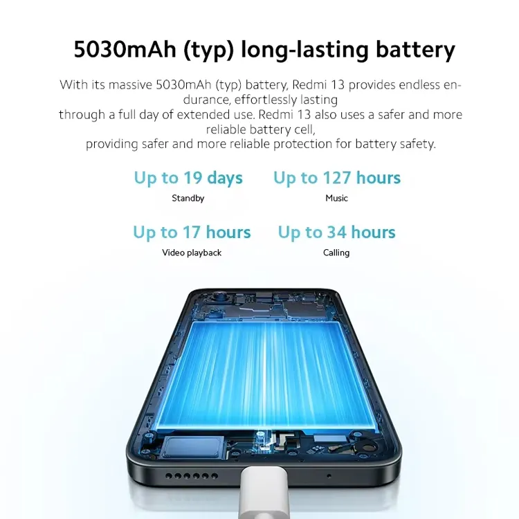 Xiaomi Redmi 13 smart phones MediaTek Helio G91-Ultra 108MP 5030mAh camera 33W fast charging 90Hz screen Global version - Imagen 2