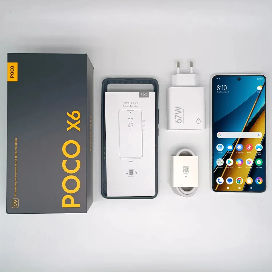 Global Version POCO X6 5G Smartphone Snapdragon 7s Gen 2 6.67" 120Hz AMOLED Display 64MP Triple Camera 67W Turbo Charging NFC - Imagen 6