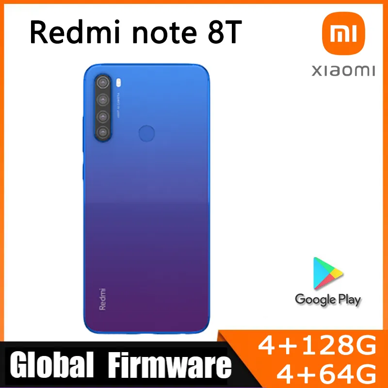 Global firmware Xiaomi Redmi Note 8T 4G 6.3-inch Qualcomm Snapdragon 665 18W rear fingerprint smartphone used phone - Imagen 1