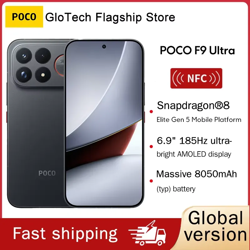 POCO F9 Ultra Global Version Smartphone Snapdragon 8 Elite Gen 5 200MP 6.9" 185Hz display 8050mAh battery - Imagen 1