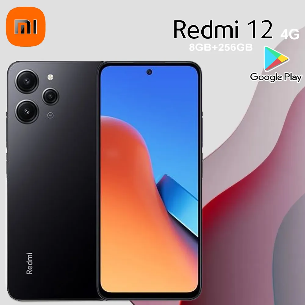 XIAOMI 2460×1080 pixel smart HD mobile phone fashion thin and thin REDMI 12 mobile phone 8GB+256GBn memory 5000mAh battery capac - Imagen 3