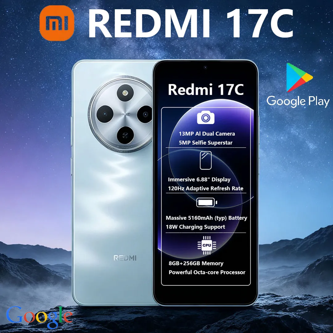 Xiaomi Redmi 17C 5G Dual-SIM New Smartphone Large Battery 6.88-inch 120Hz Eye Protection Screen Gaming Performance Mobile Phone - Imagen 1