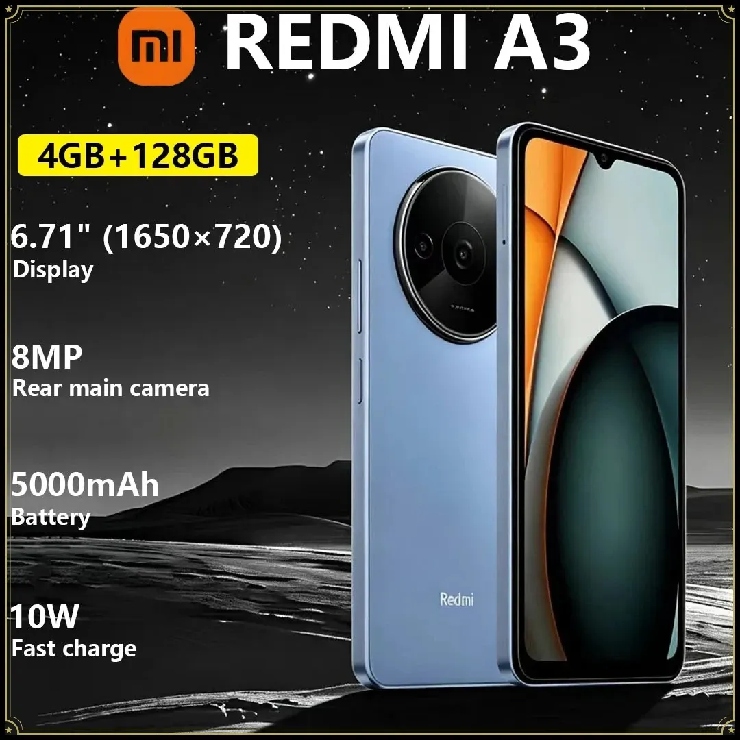 Xiaomi Redmi A3 Mobile Phone 6.71-inch 90Hz Display 4G Smartphone 5000mAh Large Battery Wired Charging  Mobile Phones Smartphone - Imagen 1
