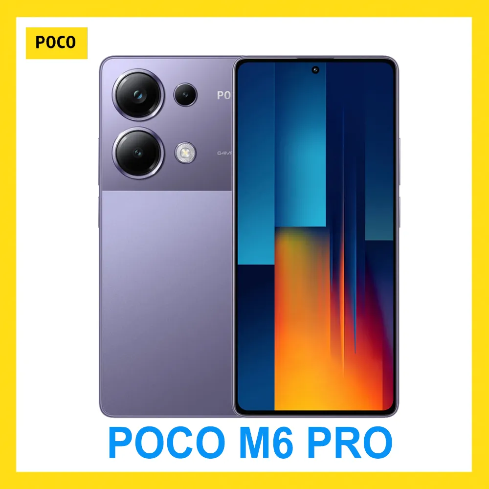 XIAOMI POCO M6 pro 4G Smartphone 12GB RAM 512GB Storage 5000mAh Battery 64MP Triple Camera High Memory And Battery End Device - Imagen 1