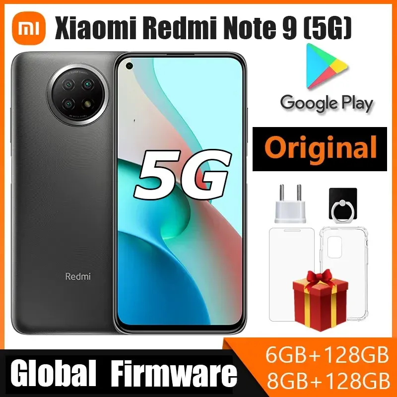 Original Xiaomi Redmi Note 9 5G 8GB 256GB Cellphone 5000mAh large battery 6.53 Inch 48 million pixels 5G Smartphone Global ROM - Imagen 4