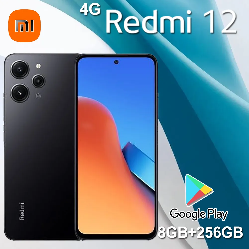 XIAOMI 2460×1080 pixel smart HD mobile phone fashion thin and thin REDMI12 mobile phone 8+256GBn memory 5000mAh battery capacity - Imagen 3