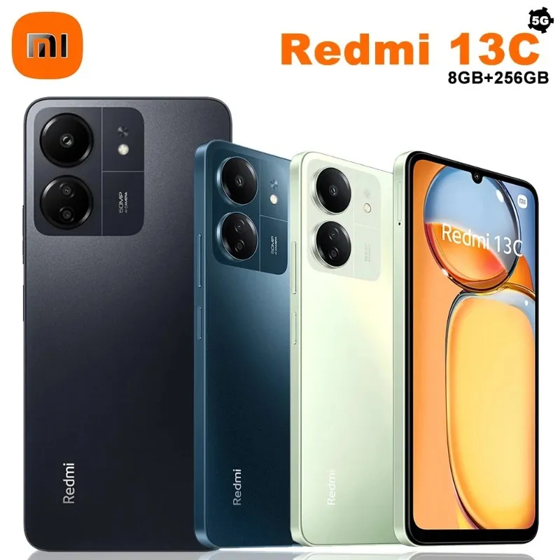XIAOMI Redmi 13C NFC smart 5G mobile phone 50MP rear camera 5MP front camera 8GB+256GB memory 6.74-inch Octa-core mobile phone - Imagen 1