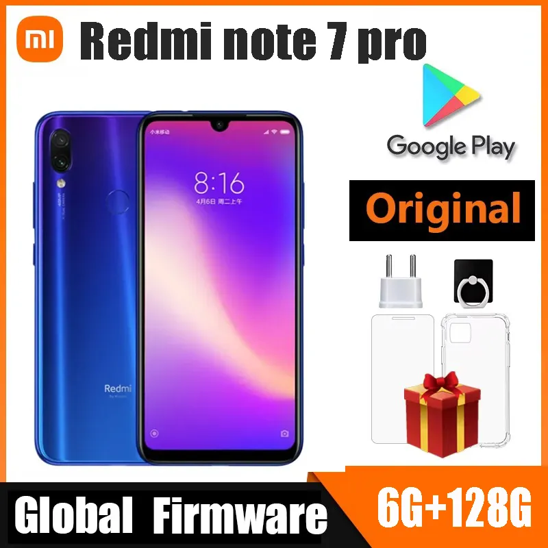 Xiaomi Redmi Note 7 Pro 6G 128G Global version Smartphone Android Message free adapter Global used phone - Imagen 1