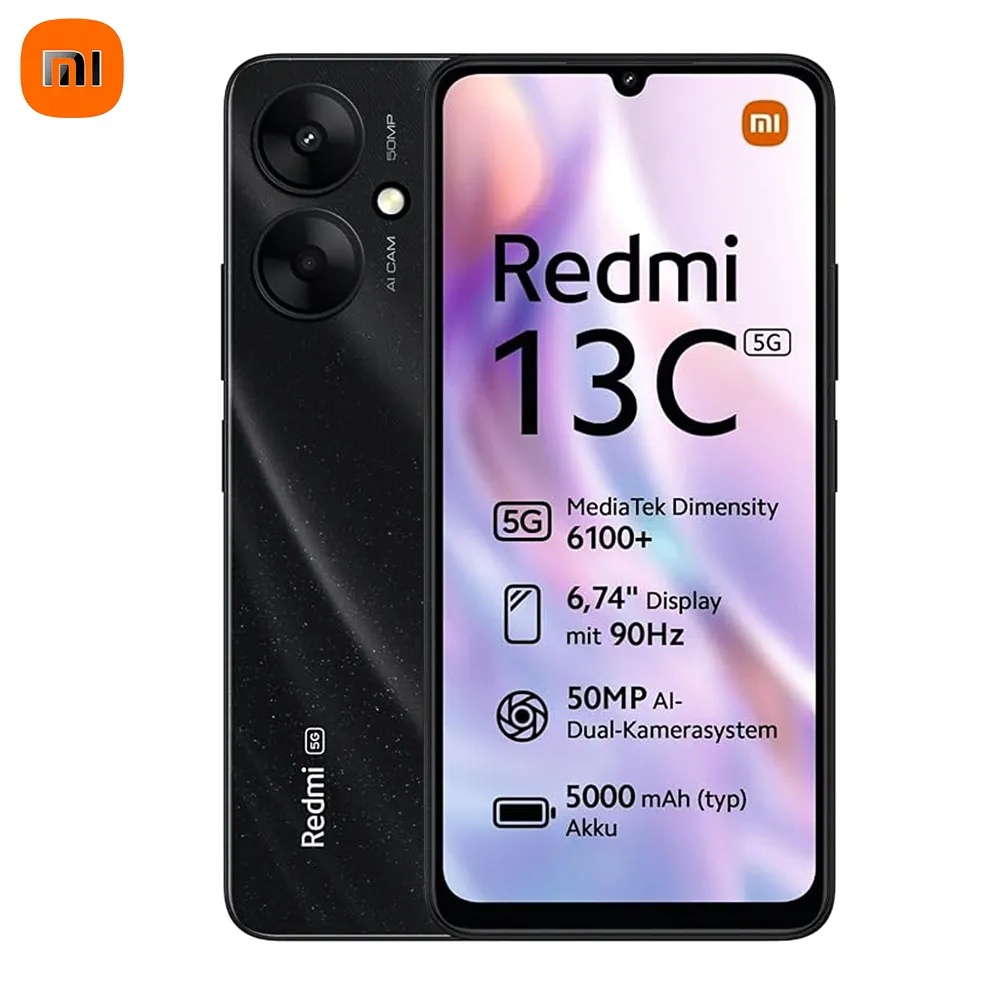 Fashion Smart Phone Xiaomi Redmi 13C 5G 8GB+256GB 5000mah 6.74" Large Display 50MP+5MP18W Battery Smartphone Mobile Phones - Imagen 2